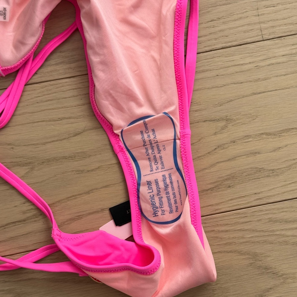 NWT Victoria’s Secret Hot Pink Bikini Set 36DD Top XL Bottom - Picture 5 of 5
